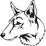 Saarlooswolfhound Dog Sticker