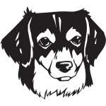 Small Greek Domestic Dog Sticker