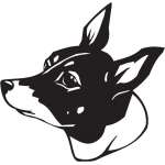Teddy Rosevelt Terrier Dog Sticker