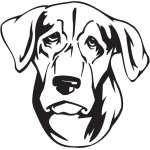 Tennessee Training Brindle Dog Sticker