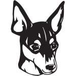 Toy Fox Terrier Dog Sticker