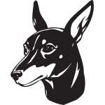 Toy Manchester Terrier Dog Sticker