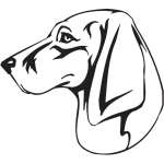 Trigg Hound Dog Sticker
