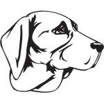Tyrolean Hound Dog Sticker