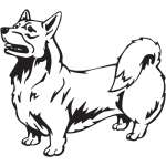 Welsh Corgi, Pembroke Dog Sticker