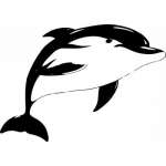 Dolphin Sticker 203