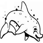 Dolphin Sticker 287