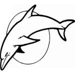 Dolphin Sticker 299