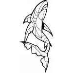 Dolphin Sticker 343