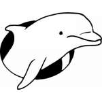 Dolphin Sticker 411