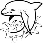 Dolphin Sticker 421