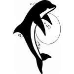 Dolphin Sticker 75
