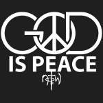 God is Peace Sticker 1235