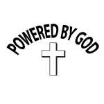 Powered By God Sticker