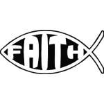 Faith Fish Sticker 2140
