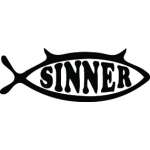 Sinner Fish Sticker 2213