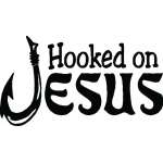 Hooked on Jesus Sticker 2245