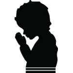 Boy Praying Sticker 3187