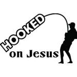 Hooked on Jesus Sticker 3225