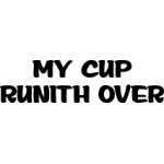 Cup Runith Over Sticker 4202