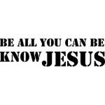 Know Jesus Sticker 4219