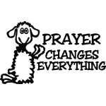 Sheep Prayer Sticker 4264