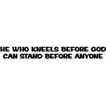 Kneel before God Sticker 4048