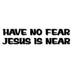 No Fear Jesus Sticker 4063