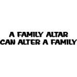 Family Altar Sticker 4076