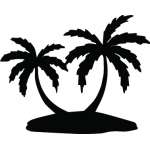 Palm Tree Sticker 4079