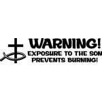 Warning Sticker 4087