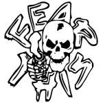 Fear This Skull Sticker