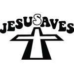 Jesus Saves Sticker 2128