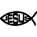 Jesus Fish Sticker 2141