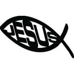 Jesus Fish Sticker 2146