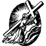 Savior Cross Sticker 3104