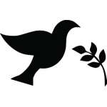Dove and Olive Branch Sticker 3127