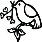 Dove and Olive Branch Sticker 3170