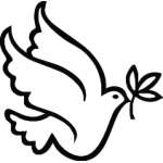 Dove and Olive Branch Sticker 3171