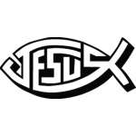 Jesus Fish Sticker 3057