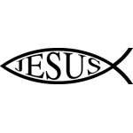 Jesus Fish Sticker 3091