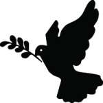 Dove and Olive Branch Sticker 4220
