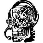 Skull Sticker 157