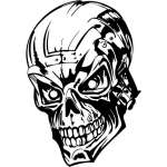 Skull Sticker 165