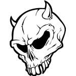 Skull 17 Sticker