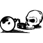 Skull 2 Sticker