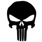 Punisher Skull Sticker