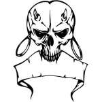 Skull Sticker 209