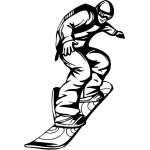 Extreme Snowboarder Sticker 2023