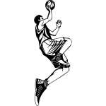 Extreme Basketball Player Sticker 2056